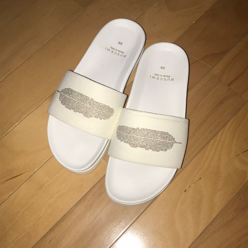 Buscemi Leather Slides